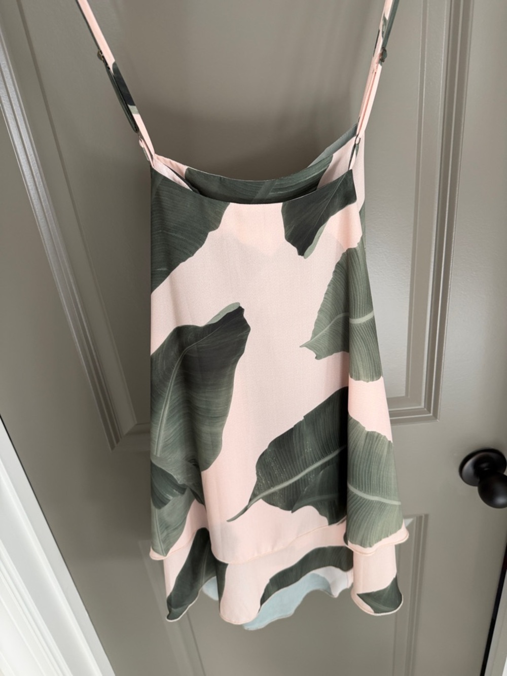 Show Me Your MuMu Pink Tropical Leaf Dress